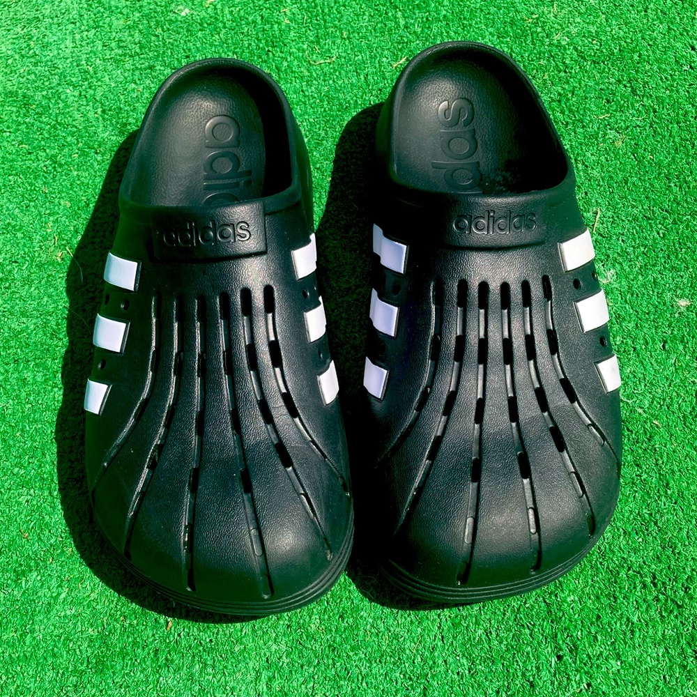 Adidas slides classic three stripe